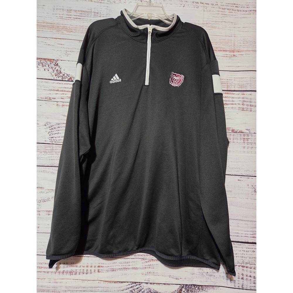 Adidas Missouri State Bears 1/4 Zip Pullover Climalite Black Mens 3XL Bloke